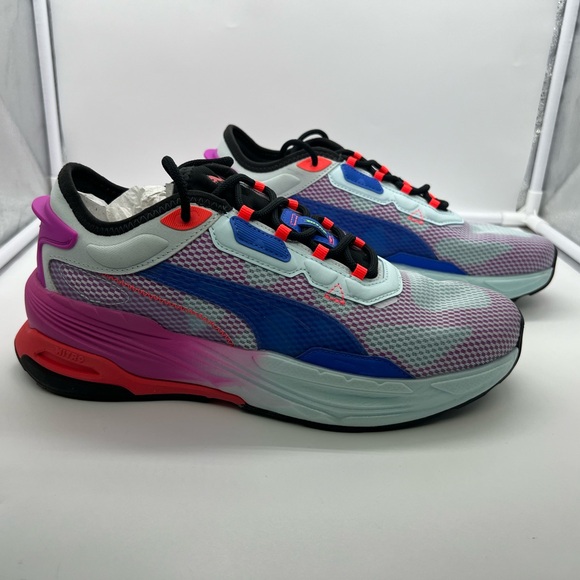 PUMA Extent Nitro Ultraviolet Nitro Blue-Fiery Coral Running Sneakers Men's sz 8 - Picture 6 of 12